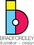 Bradfordley Illustration Logo