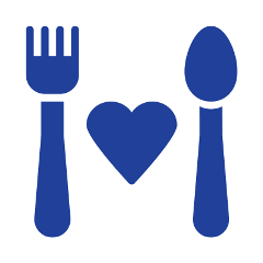 fork heart spoon